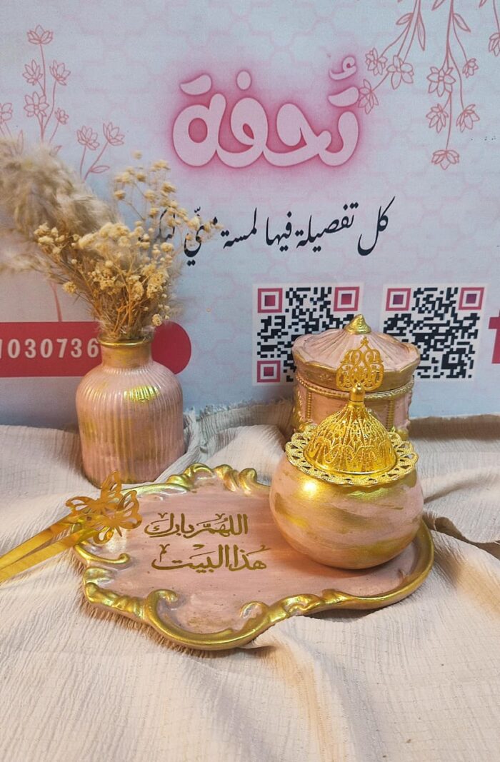 طقم ديكور كونكريت يدوي بتصميم عتيق