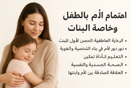 اهتمام الأم بالطفل وخاصة البنات