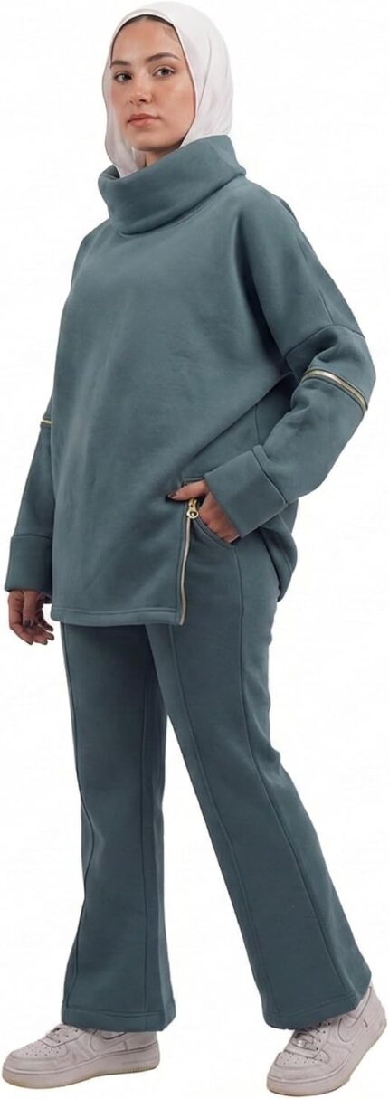 طقم نسائي شتوي قطعتين ، سوت نسائي شتوي ، متجر مكوكي للسيدات