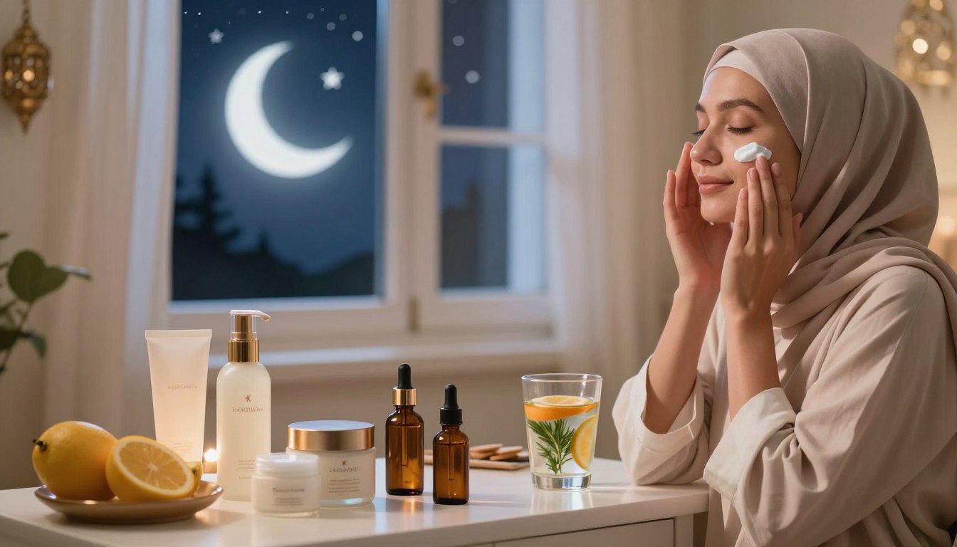 روتين العناية بالبشرة في رمضان
