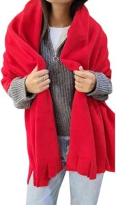 شال الصوف أوفر سايز بالشراشيب