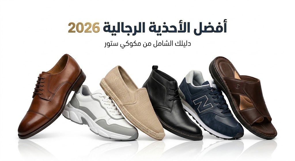 أفضل الأحذية الرجالية 2026 كيف تختار رفيق دربك المثالي من مكوكي ستور