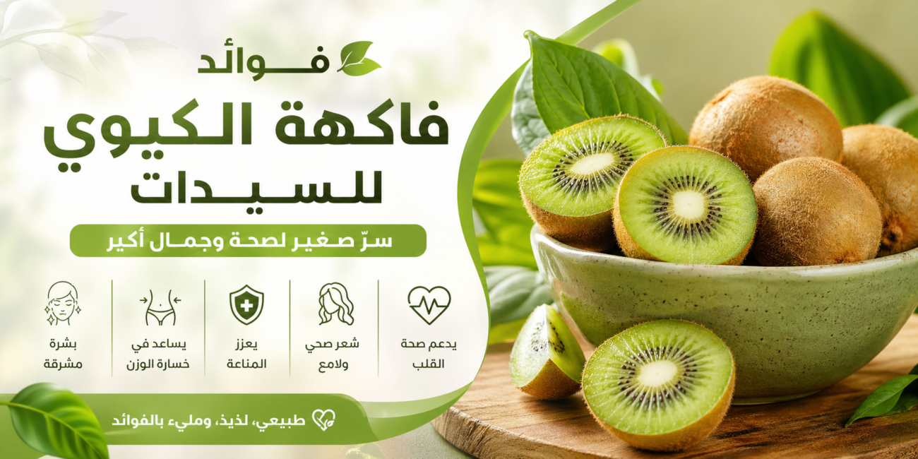 فوائد الكيوي للسيدات سرّ صغير لصحة وجمال أكبر