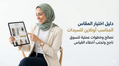 كيف تختارين المقاس المناسب عند الشراء أونلاين وتتجنبي أخطاء القياس؟