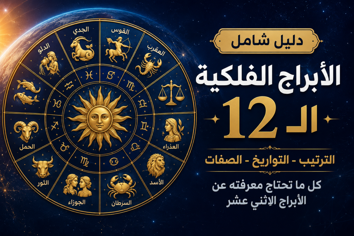 دليل الابراج الفلكية الشامل: الترتيب، التواريخ وأسرار الشخصية لكل برج 2 دليل الابراج الفلكية الشامل الترتيب، التواريخ وأسرار الشخصية لكل برج